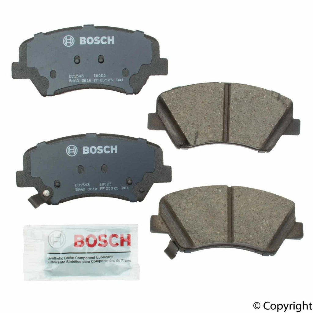 Front Brake Kit 280mm Drilled Disc Rotors & Bosch Ceramic Pads for Hyundai Kia