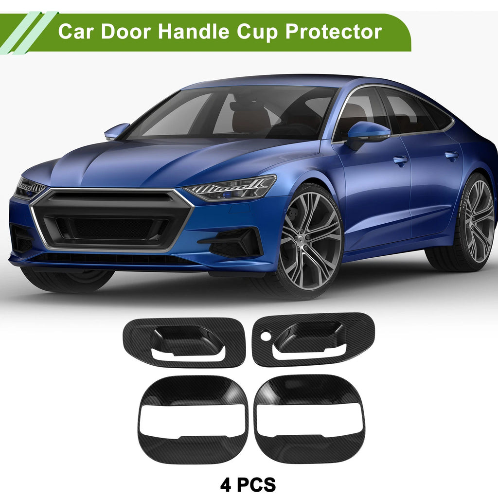 Set of 4 Carbon Fiber Door Handle Cup Protectors for Nissan NV200 (2013–2020)