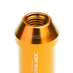 20 PC Open End M12x1.5 50mm Tall Orange Aluminum Lug Nuts + Lock Key for JDM