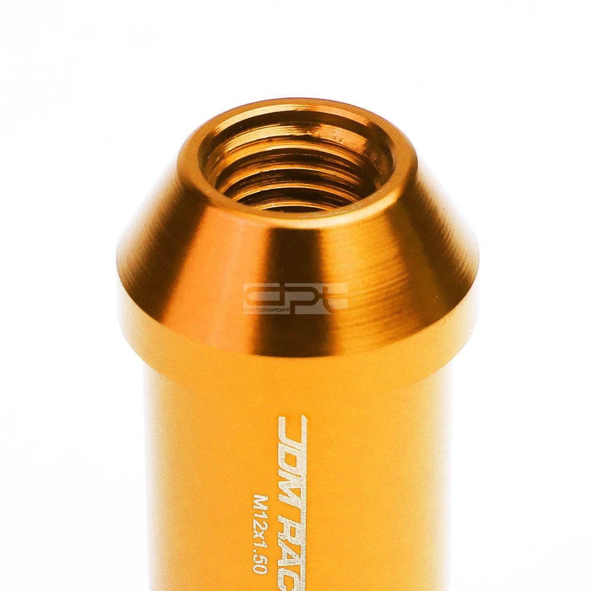 20 PC Open End M12x1.5 50mm Tall Orange Aluminum Lug Nuts + Lock Key for JDM