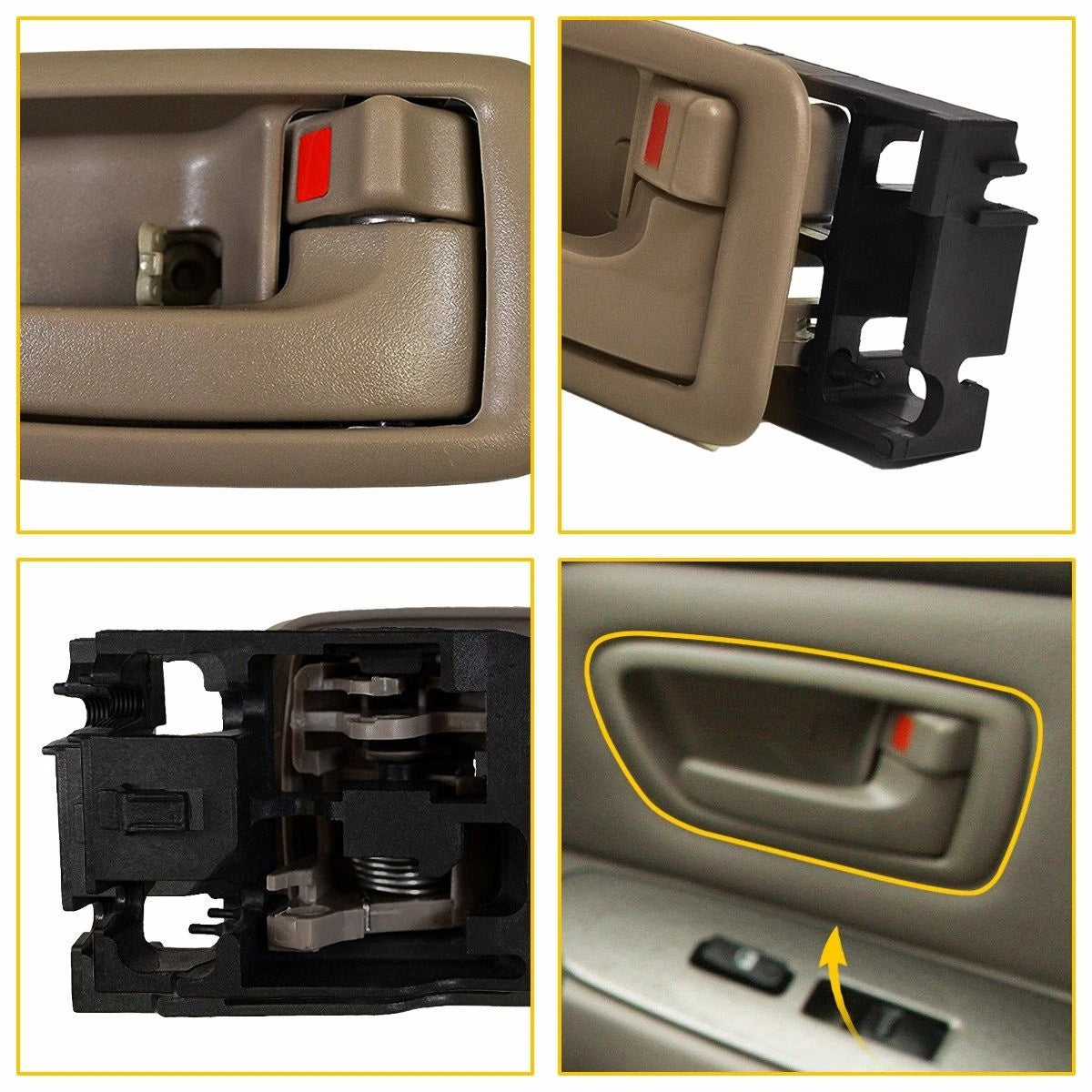 Set of 4 Interior Door Panel Handles for Toyota Avalon (2000–2004) EOJ