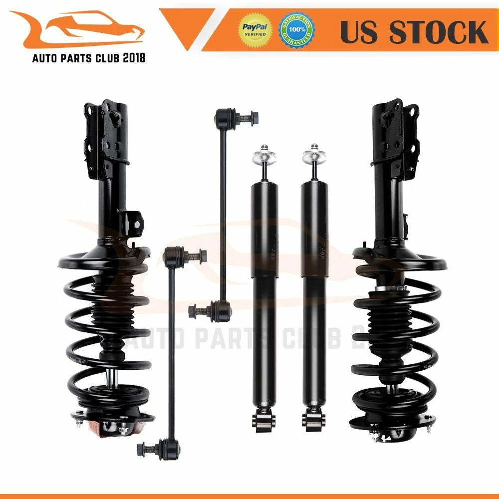 Complete Struts and Sway Bar Links for Chevy Malibu Pontiac G6 Saturn Aura (2008–2012)