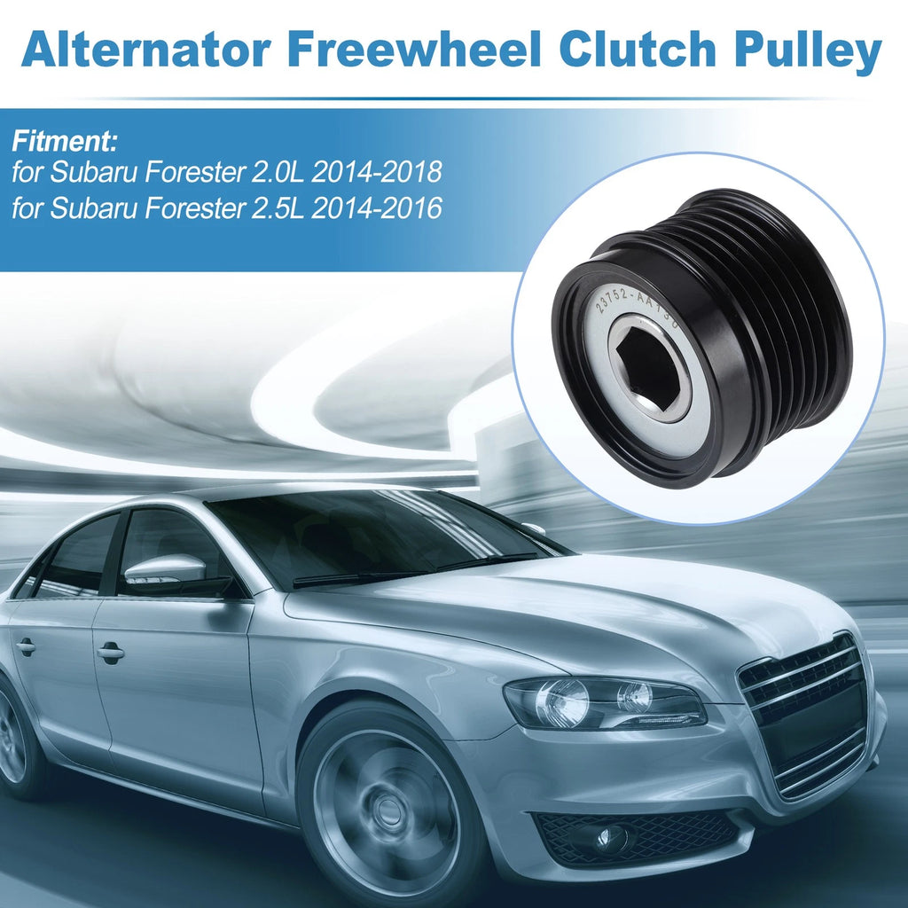 Set of 1 Alternator Freewheel Clutch Pulley for Subaru Forester (2014–2018)