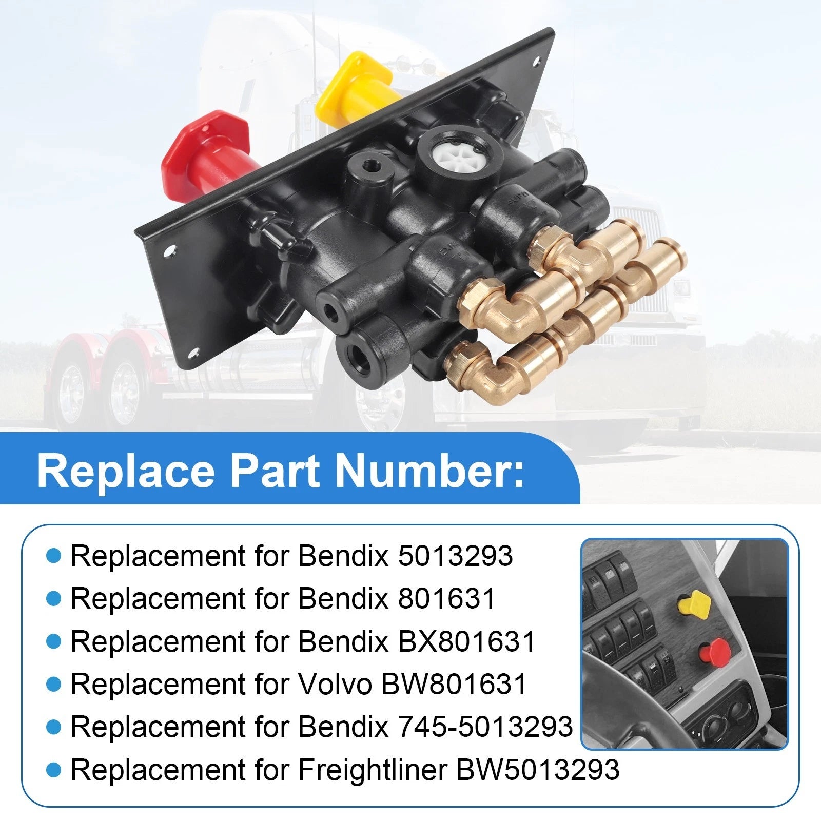 Dash Control Brake Valve for Freightliner