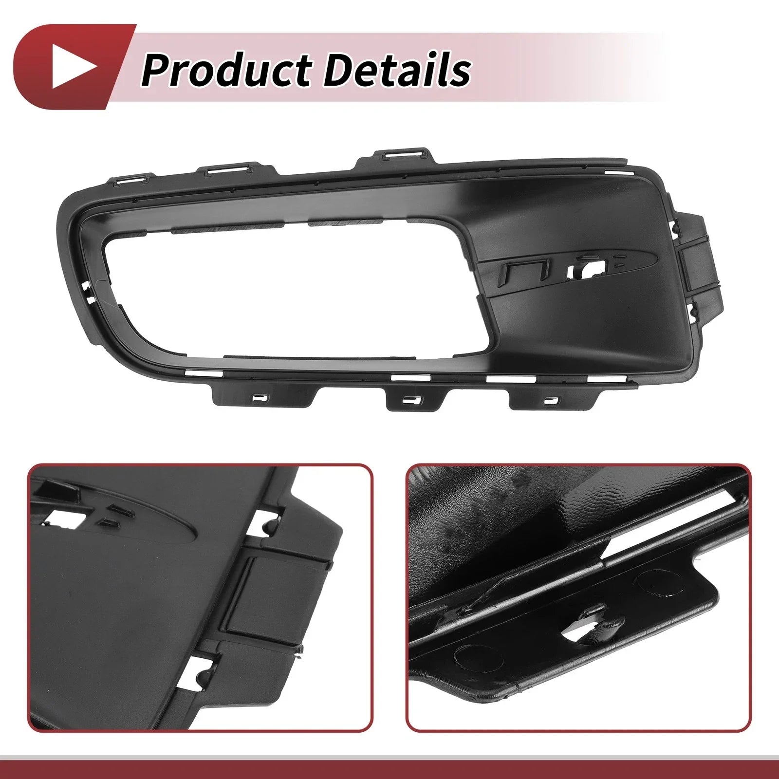 1 Pc Fog Light Grill Front Right for BMW X5 (2007 - 2010) Black