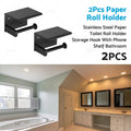 Stainless Steel Toilet Paper Holder with Phone Shelf for Bathroom (109HG008X2)