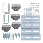 Set of 4 8" Galvanized Swivel Top Bunk Bracket Kit for Boat Trailer