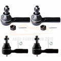 Set of 4 Front Tie Rods for Nissan Frontier/Xterra (2000–2004)