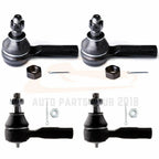 Set of 4 Front Tie Rods for Nissan Frontier/Xterra (2000–2004)