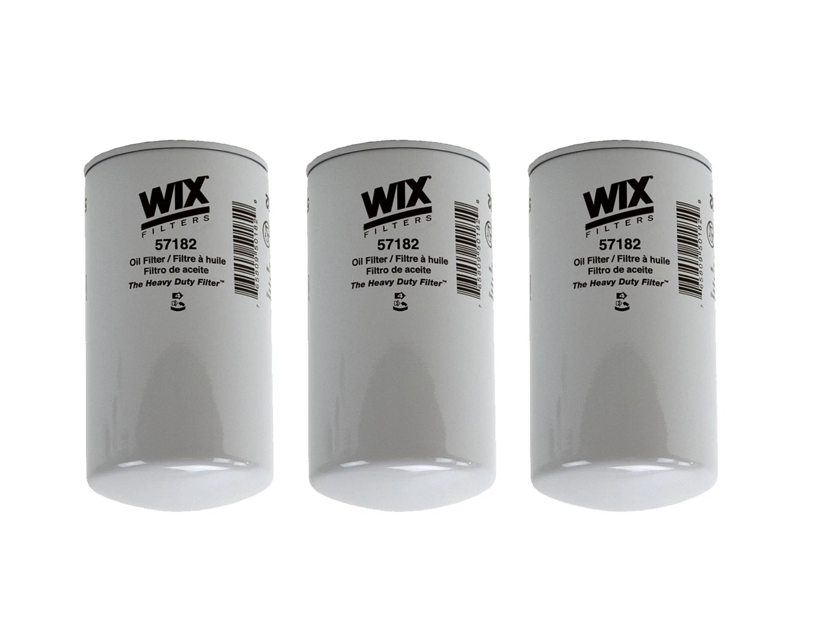 Set of 3 Engine Oil Filters for Ford Freightliner IC Peterbilt (Turbo)