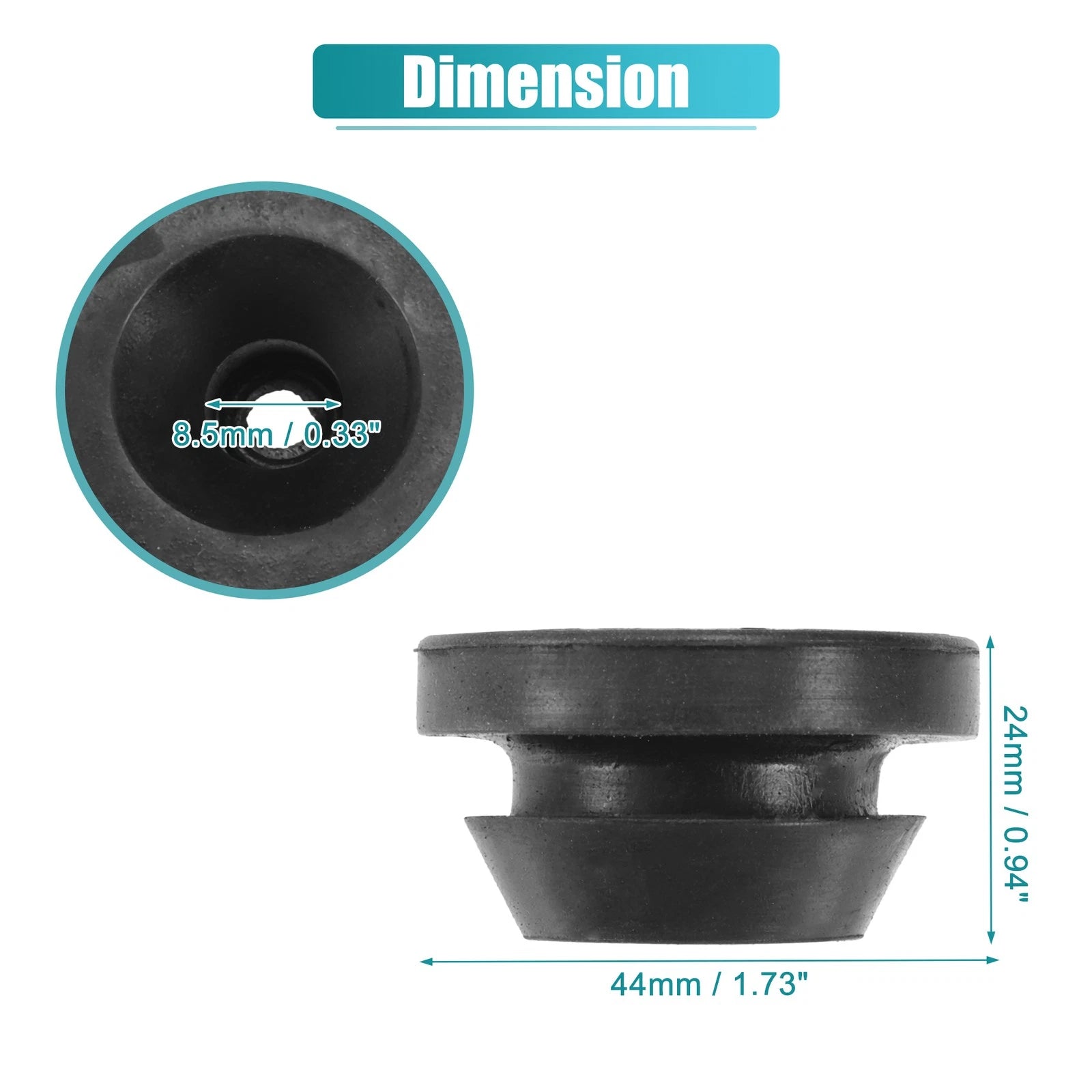 2pcs Rubber Lower Radiator Mount Insulator for Mercedes-Benz CLA 45 (2014–2019)