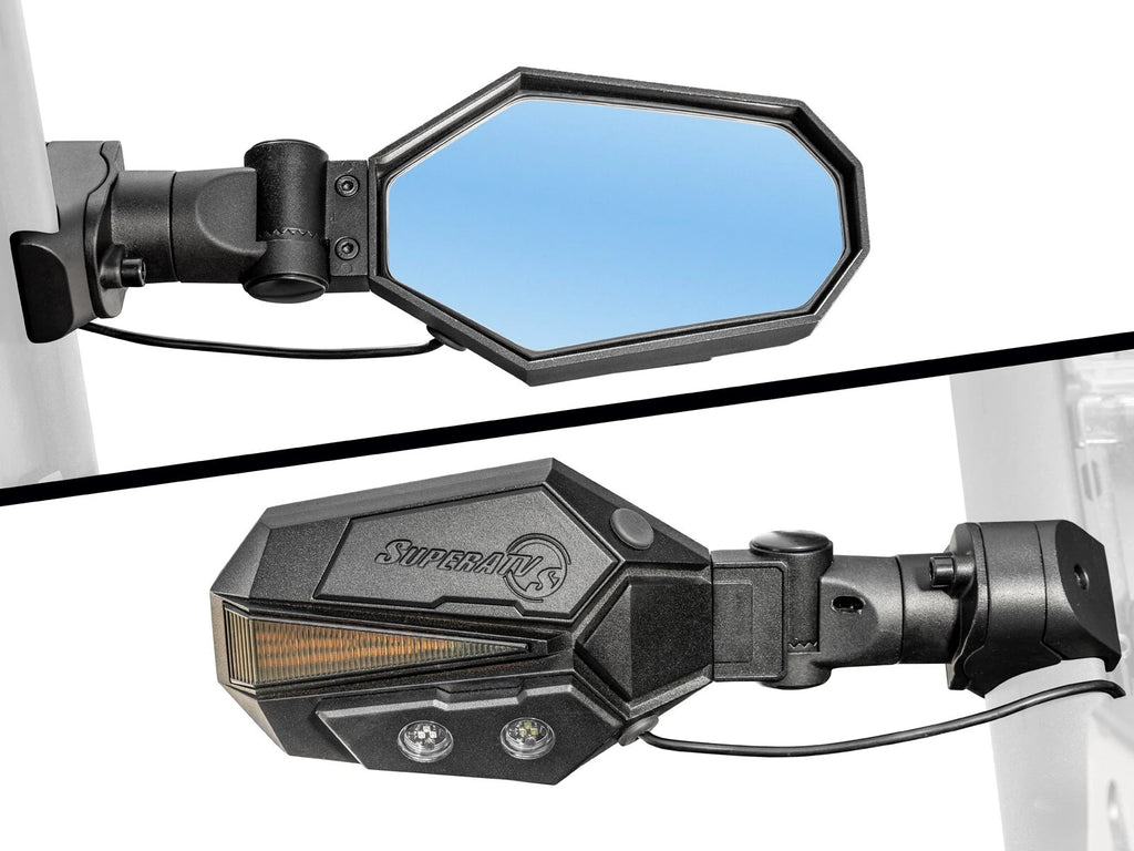 Lighted Side-View Mirrors for Can-Am