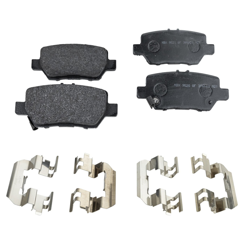 Set of 4 NAO Brake Pads for Acura RL (2005–2012)