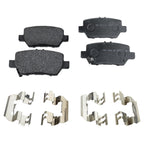 Set of 4 NAO Brake Pads for Acura RL (2005–2012)