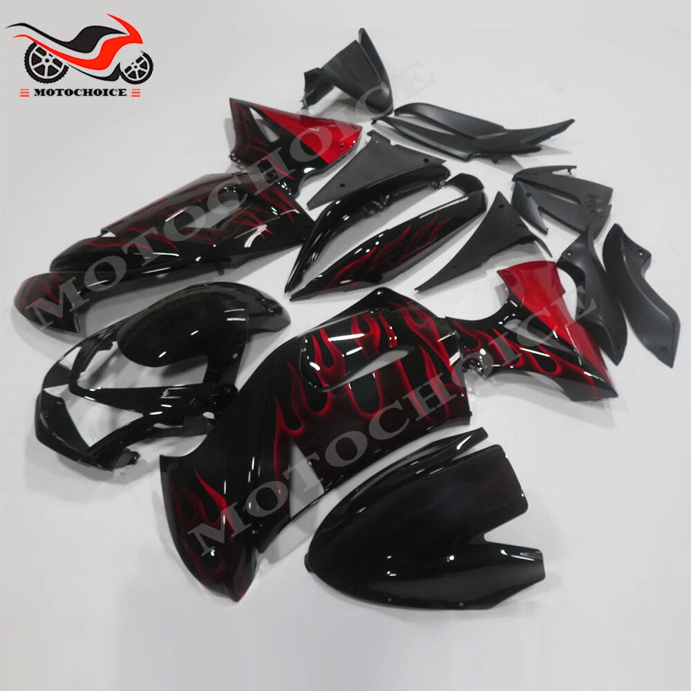 Fairing Kit for Kawasaki Ninja 650R (2006–2008) EX650 Red Black Bodywork