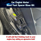 Engine Hood Vent Spacer Riser Kit for Black for 8mm Bolt for 2020-2024