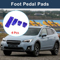 Set of 4 Manual Transmission Accelerator Pedal Covers for Subaru XV (2018–2021) Blue