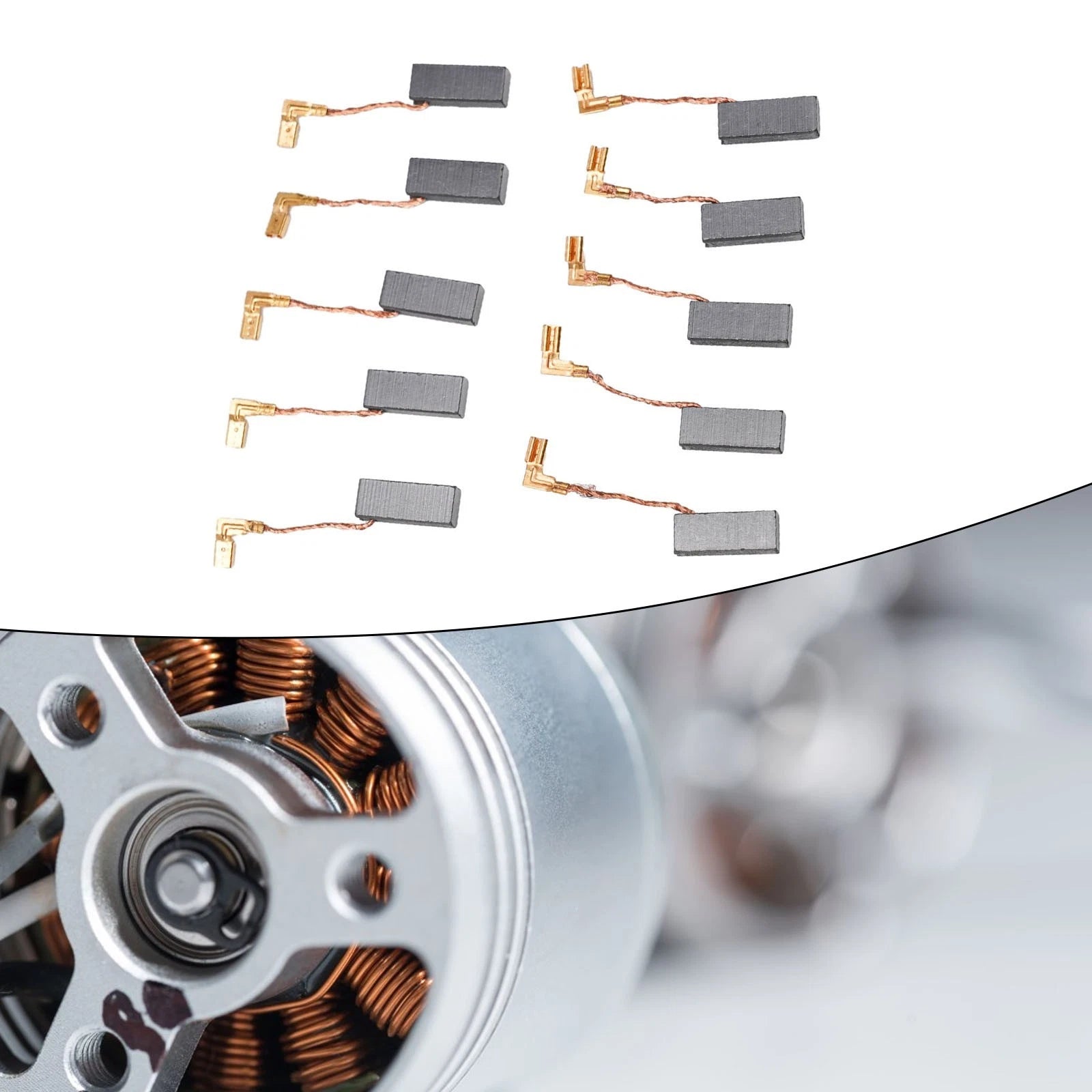 10 Pcs Carbon Brushes A26 for Electric Motor Tool Repair
