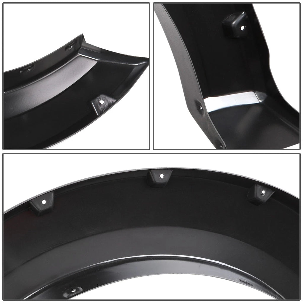 Set of 4 Pocket-Rivet Wheel Fender Flares for Ford F150 (2015–2017)