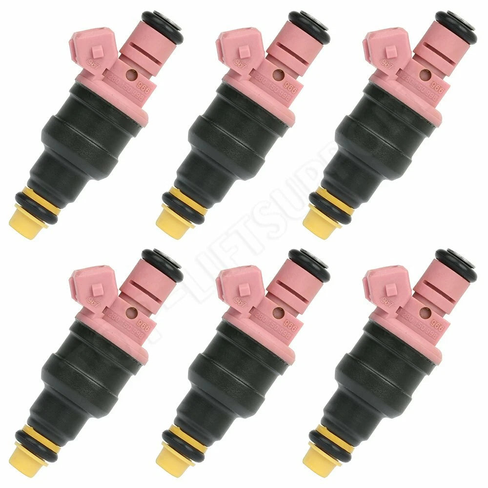 Set of 6 Fuel Injectors for Dodge B1500 Van V6 3.9L (1997–1998)