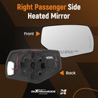 Passenger Side Heated Mirror Glass for Chevy Silverado Sierra