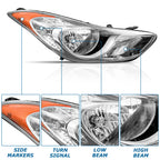 Front Right Headlamp Assembly for Hyundai Elantra (2011-2013)