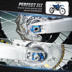 Pair Rear Axle Block Chain Adjusters for Yamaha YZ125 YZ250 (2002–2023)