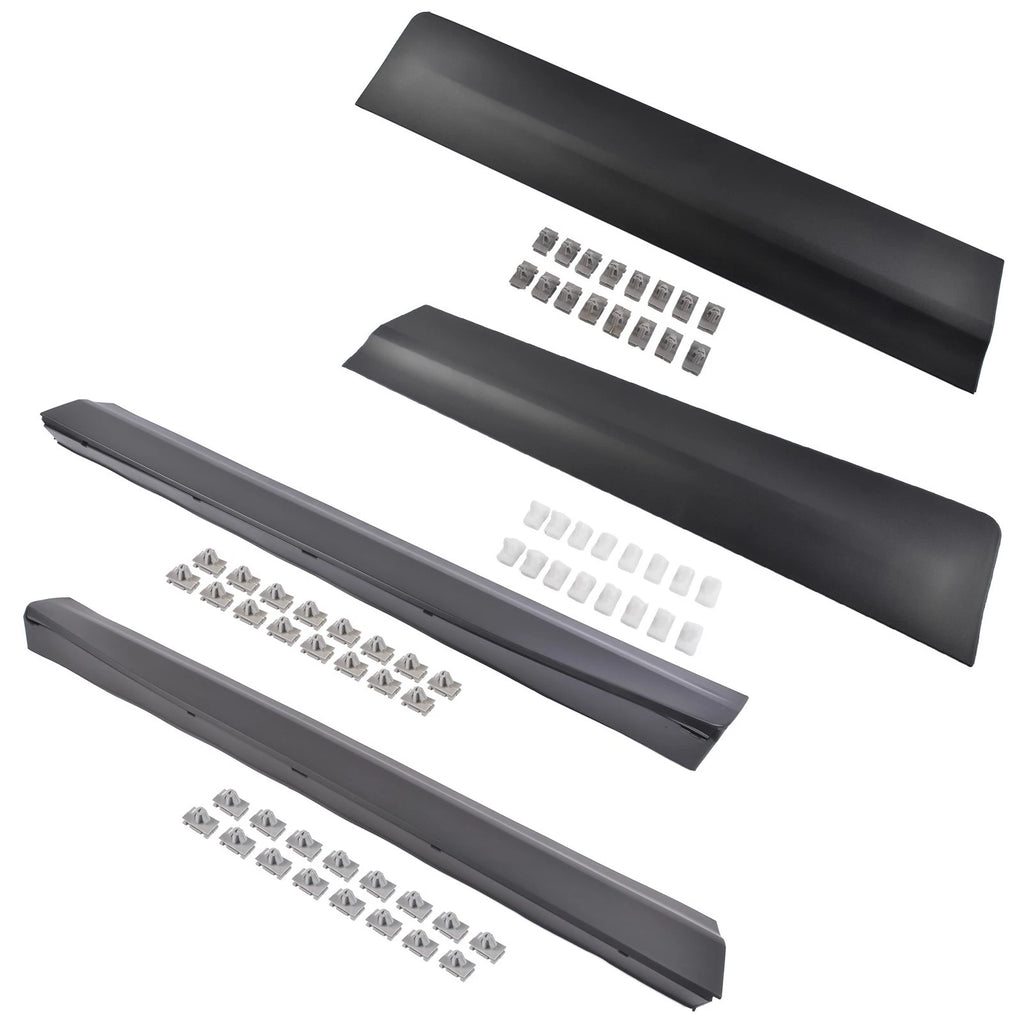 Set of 4 Lower Door Trim Molding for Cadillac XT5 (2017–2025) Black