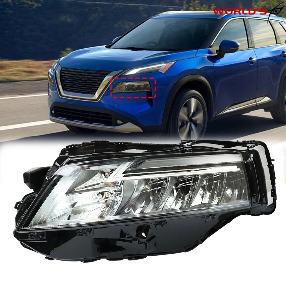 LED Headlamp for Nissan Rogue SL/SV (2021–2023) Chrome Driver Side