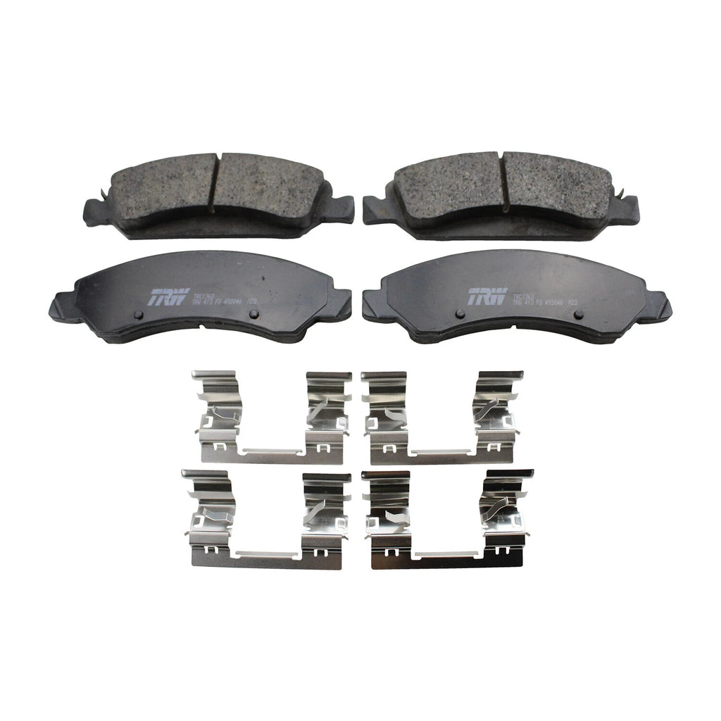 Set of 4 TRW Pro Ceramic Slotted Brake Pads for Cadillac Chevrolet GMC
