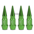 Set of 4 Green 45mm Universal Tire Rim Air Port Dust Cover Valve Caps