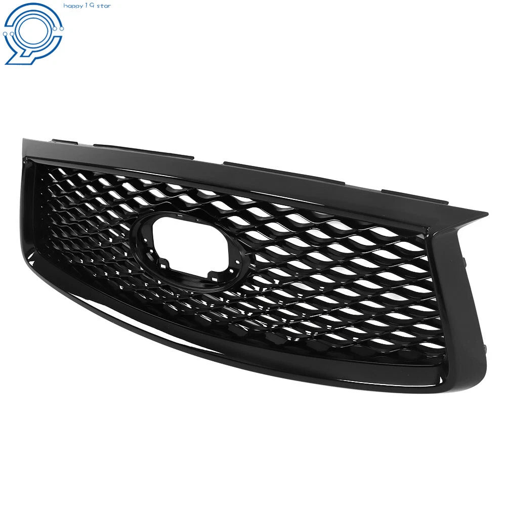 Front Upper Grille for Infiniti QX50 (2019-2023) Gloss Black with Camera Option