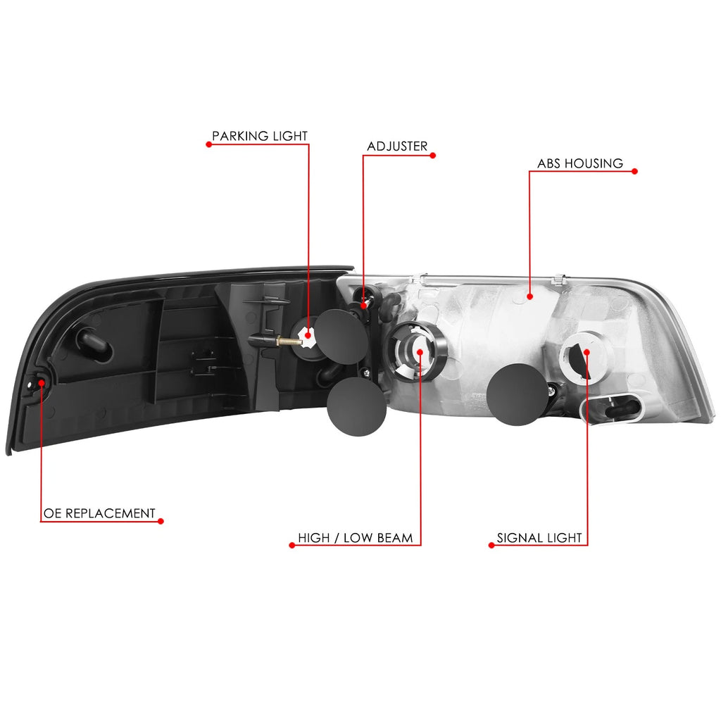 Clear Corner Signal Lamps for Ford Crown Victoria (1998–2011)