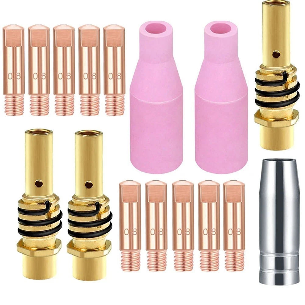 Set of 4 Welding Torch Nozzles for MB15 MIG MAG (Nozzles & Tips)