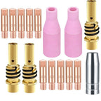Set of 4 Welding Torch Nozzles for MB15 MIG MAG (Nozzles & Tips)