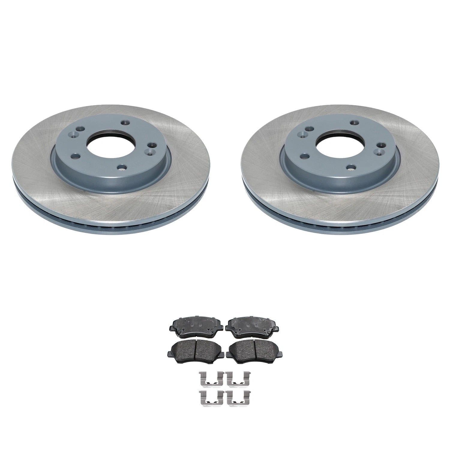 Front Rotors & Akebono ProACT Ceramic Brake Pads Kit for Forte Elantra (2014–2020)