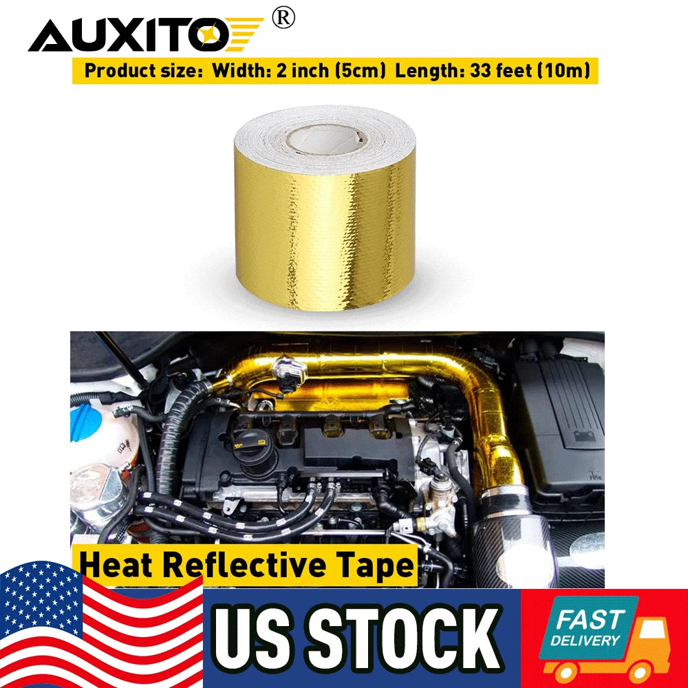 Self Adhesive Heat Shield Wrap Tape for Car (1200°F, 2"x33')