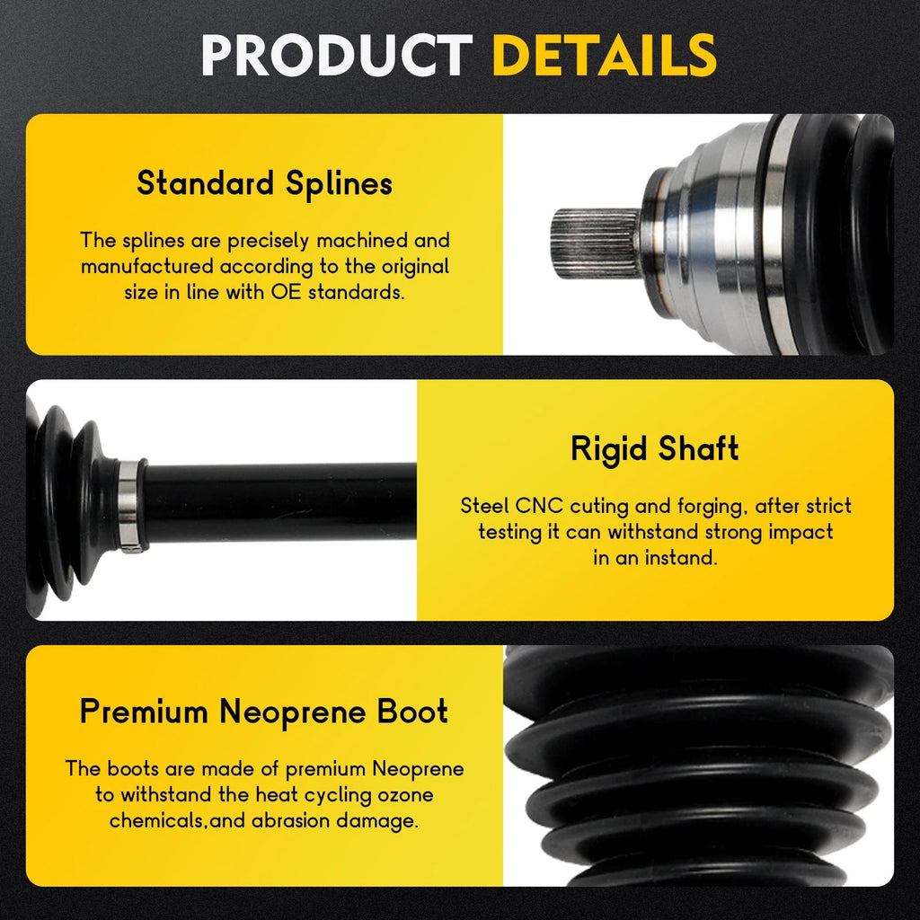 Front CV Axle Shaft Assembly for Volkswagen Tiguan (2018–2021)