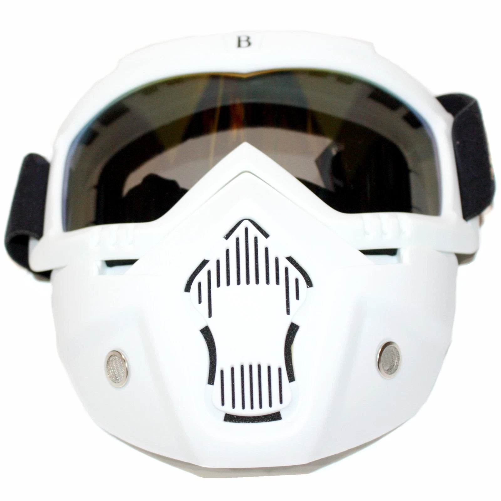 Full Face Paintball Airsoft Mask for Motorcycle (Tinted, Tactical)