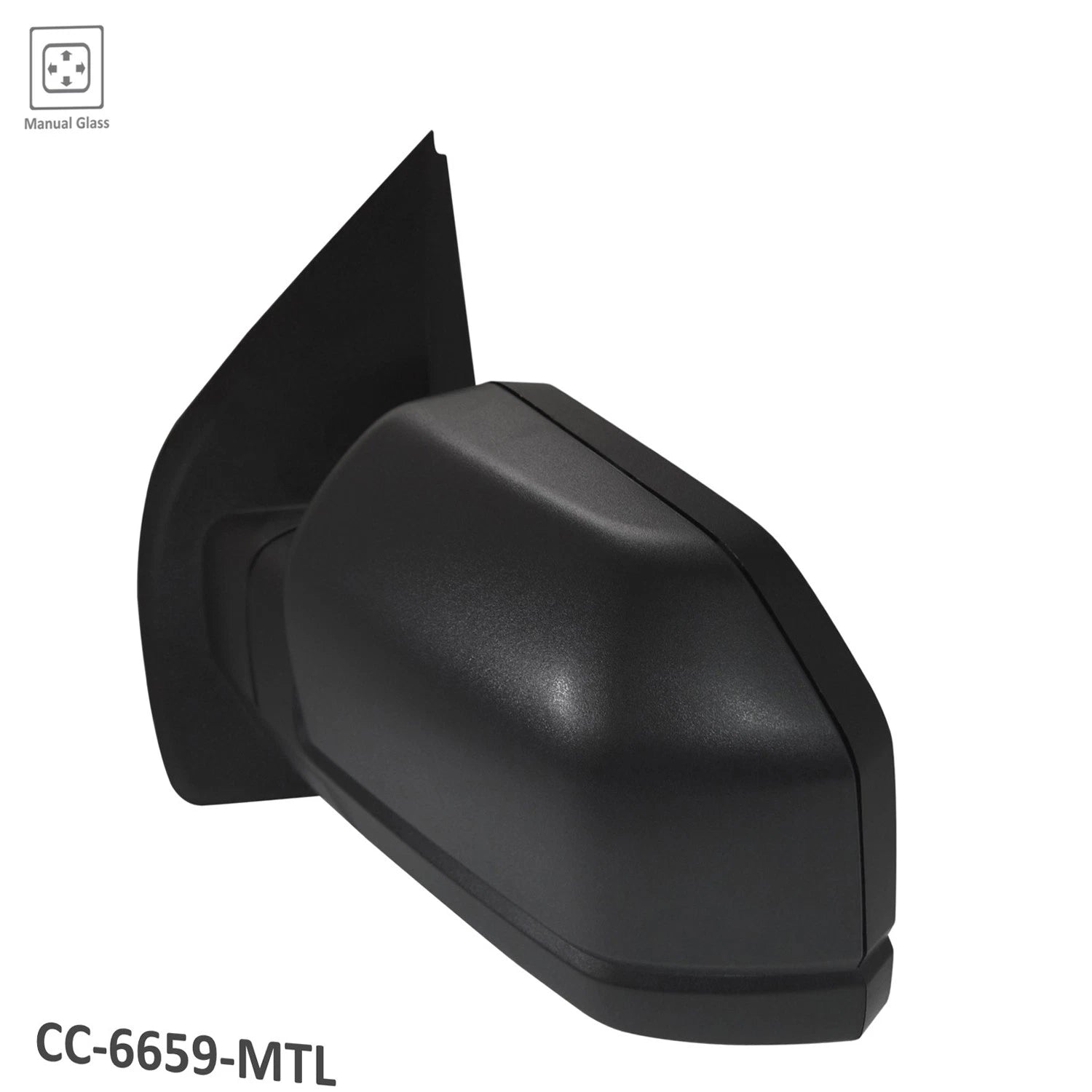 Driver Side Manual Door Mirror with Manual Adjust for Toyota Hilux (2017–2024)