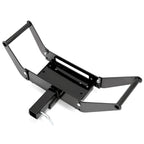 Foldable Winch Mounting Plate for Truck SUV (2" Tow Hitch Receiver)