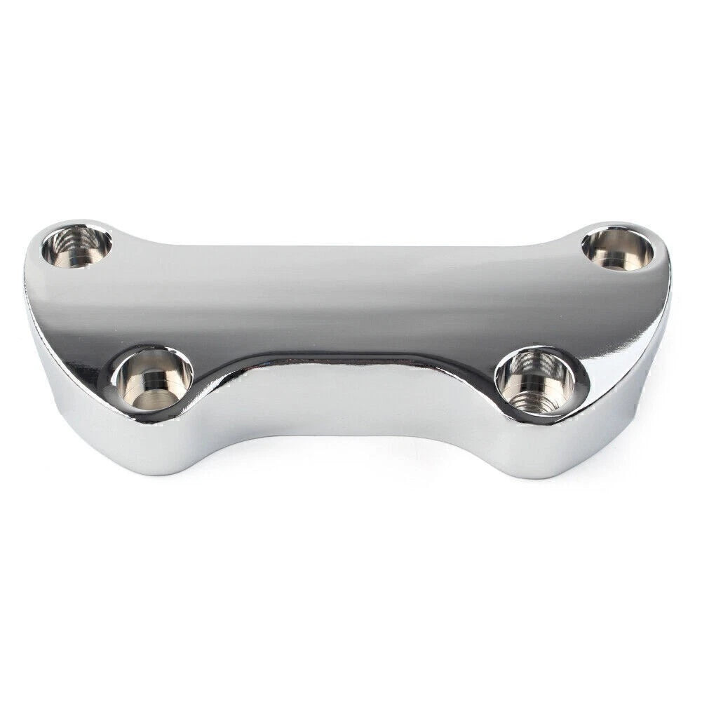 1" Bar Smooth Handlebar Riser Top Clamp for Harley Dyna Softail Sportster Chrome