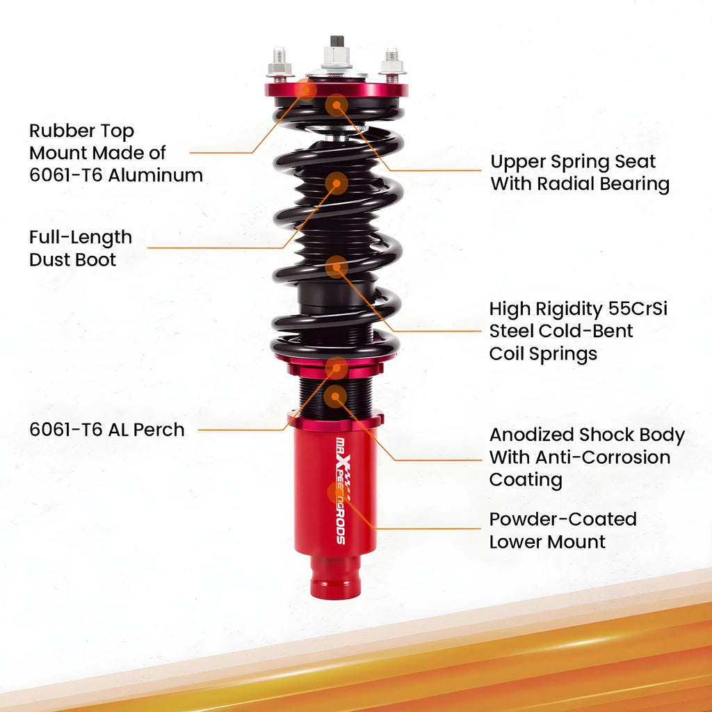 Coilover Suspension Kit for Honda Civic CRX (1988–1991) Adjustable Height