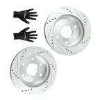 Front Drilled and Slotted Disc Brake Rotors for Chevrolet Suburban 1500 (2000–2006)