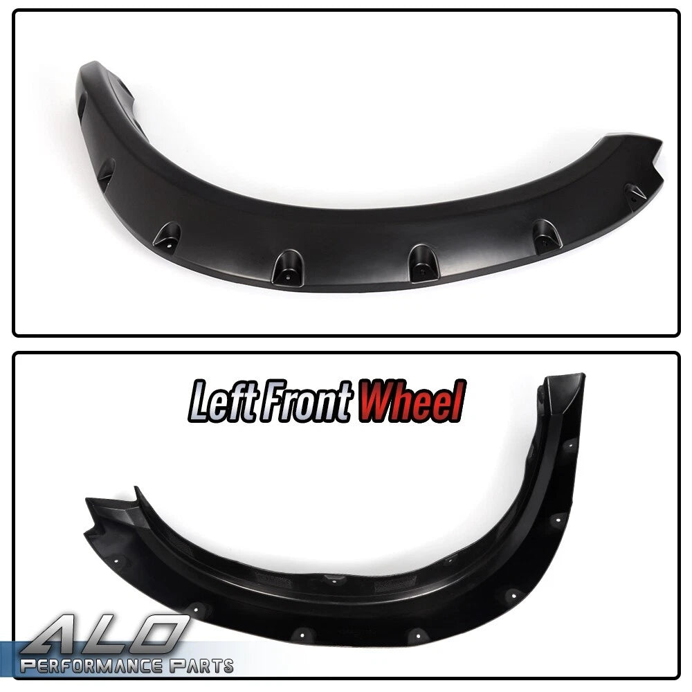 Set of Pocket Rivet Style Fender Flares for Dodge Ram 1500 (2009–2022)