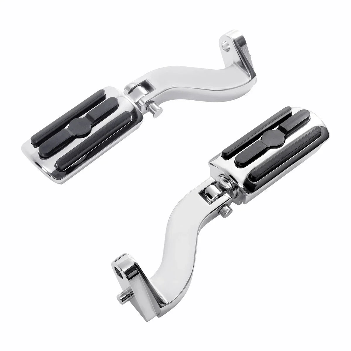 Chrome Passenger Footpeg Pegs Bracket Mount for Harley Touring (1993-2025)