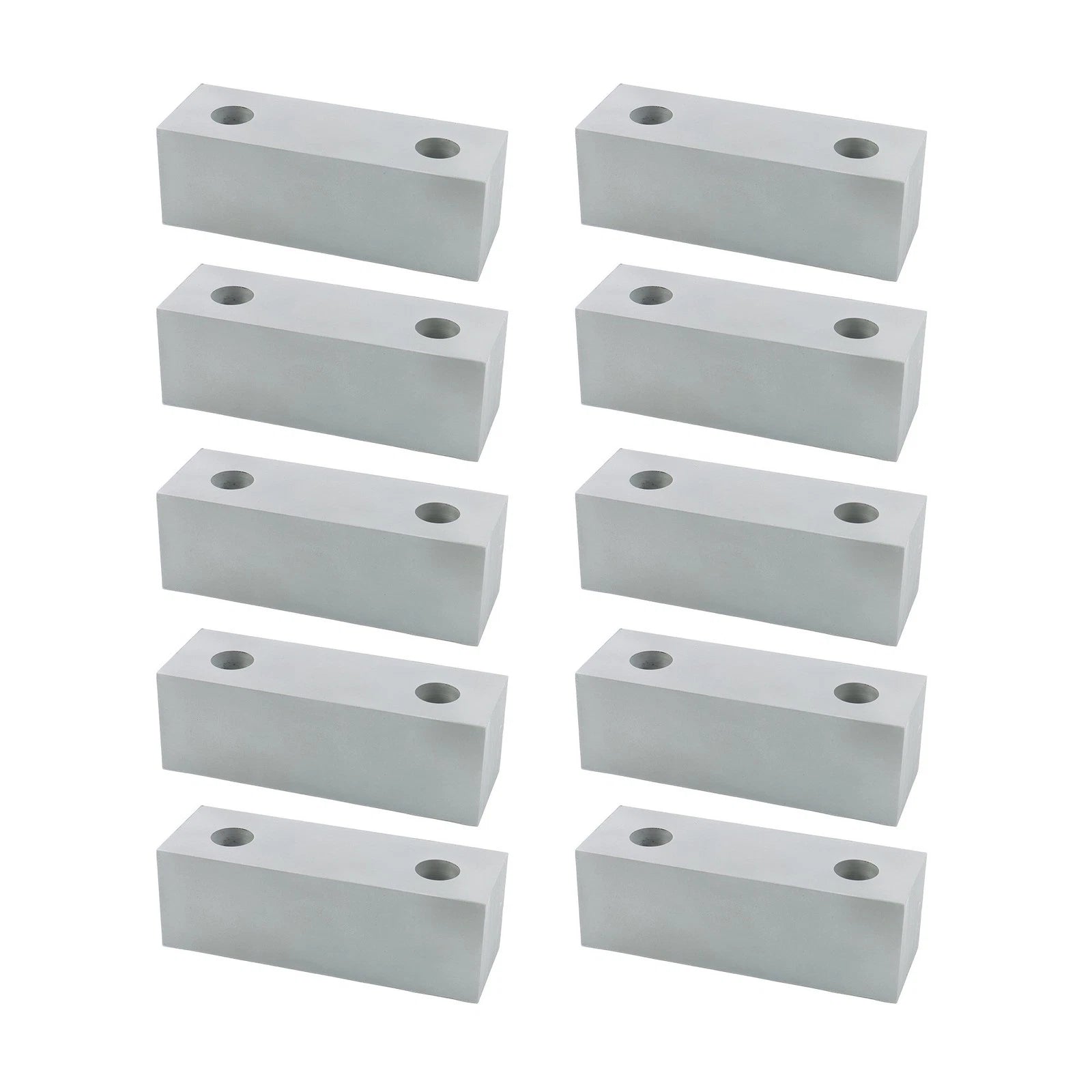 Set of 5 Aluminum Machined Soft Vise Jaws for 6" Vise (10 Jaws)