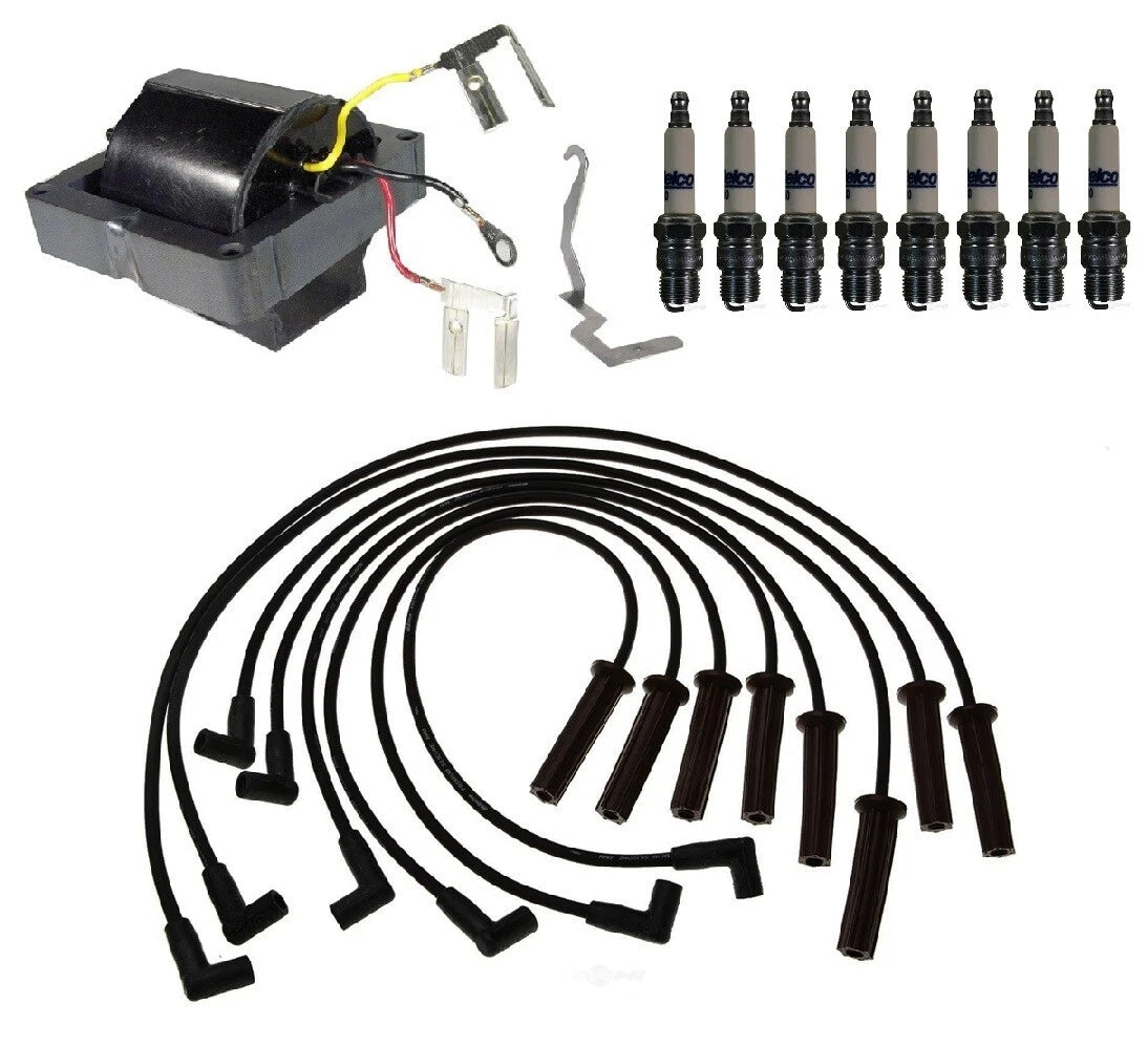 Ignition Wires & Spark Plugs Kit for GMC C3500, Chevy P30, C30 (7.4L)