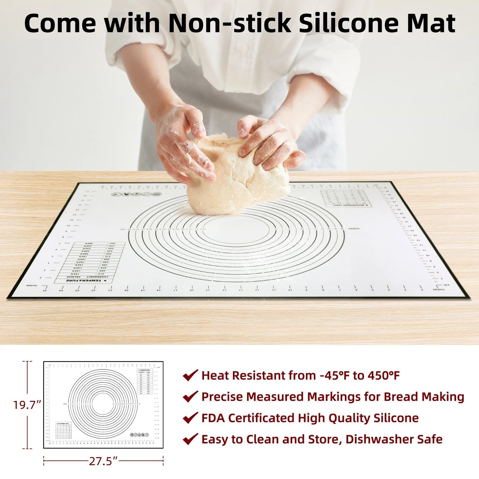 9QT Dutch Oven for Sourdough Bread with Silicone Baking Mat (Pre-Season)