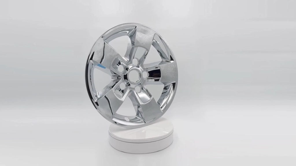 Chrome Wheel Skins Hub Caps Rim Covers Set for Dodge Ram 1500 (2013–2023)